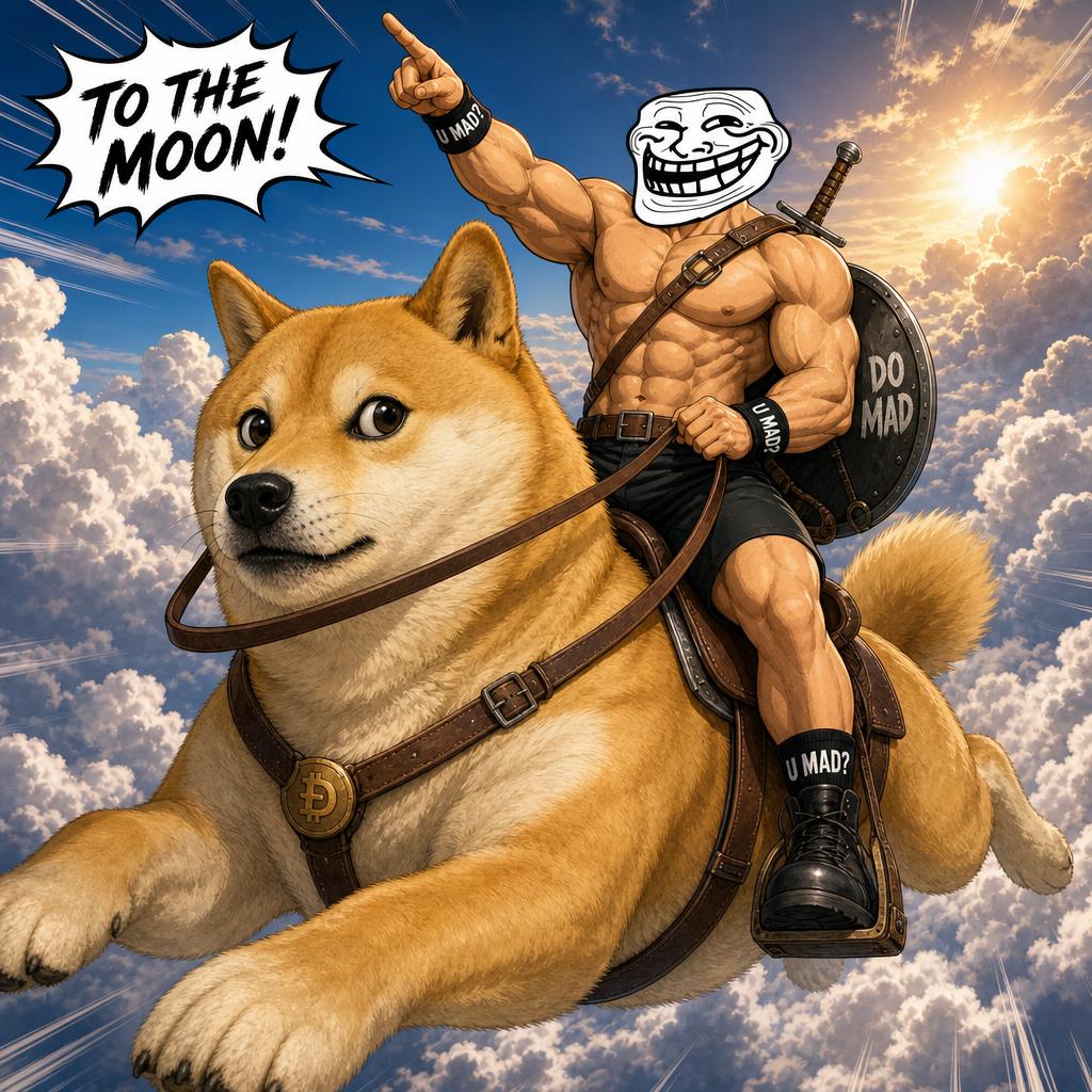 Riding Doge into the green candles