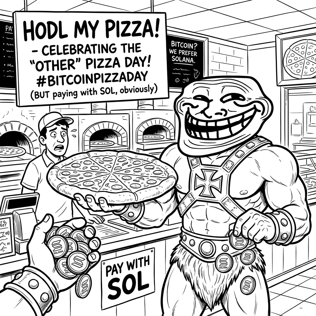 Buying pizza with SOL like a 2010 Bitcoin chad